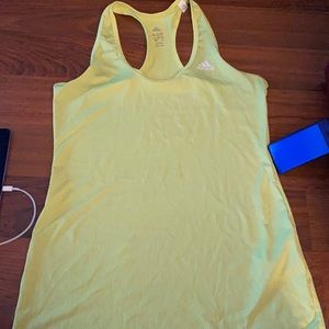 Neon Yellow workout tank top